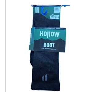 Hollow Performance Alpaca Socks Boot - Black - Lg, Md